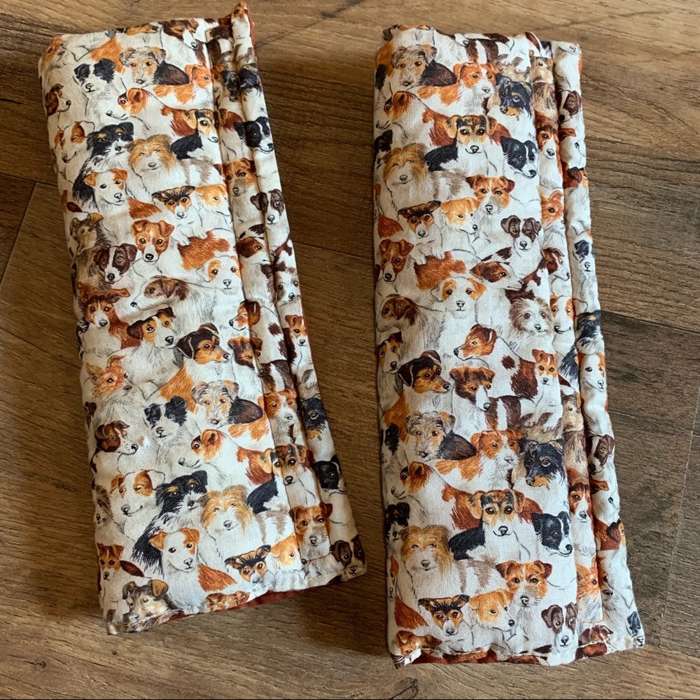 Set of 2 Jack Russell terrier seatbelt covers